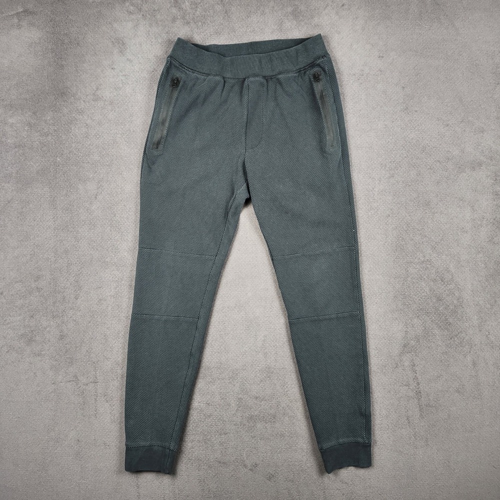 Alo Yoga Impel Sweatpant Joggers Mens Medium Gray Textured Zip Pocket Activewear